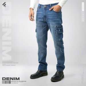 Mens Denim Cargo Pant - IronThread